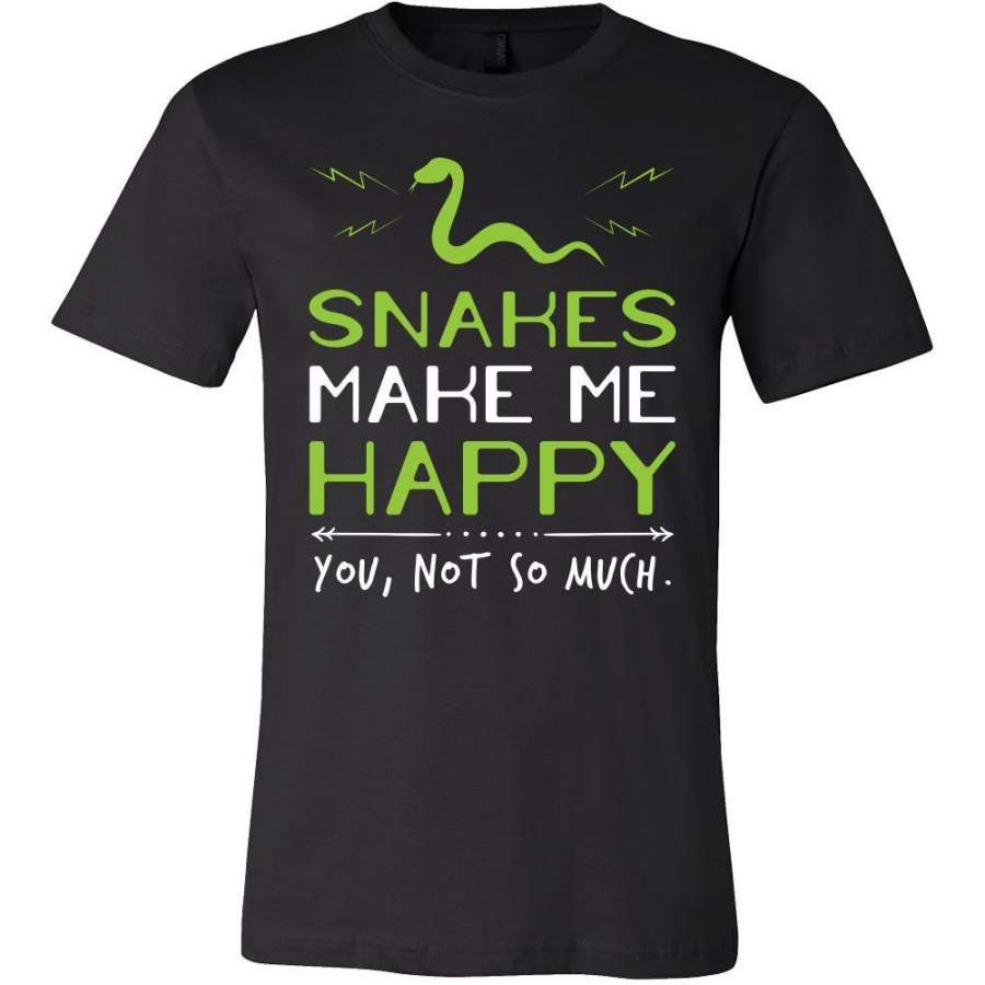 Snake Shirt – Snakes Make Me Happy – Animal Lover Gift