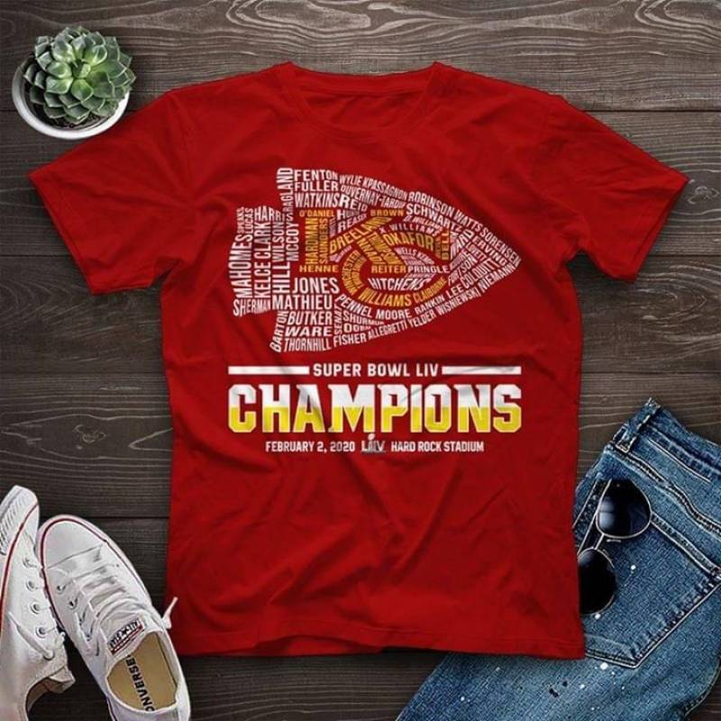 Super Bowl Liv Champions February 2020 Hard Rock Stadium Quotes And Beautiful Imagine Art Print Kansas City Chiefs Rugby Team Logo Red Men And Women T Shirt S-5Xl