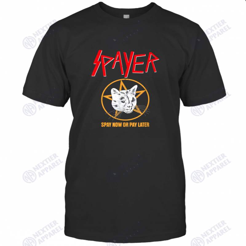 Vintage Rock Spayer Cat Kitten Pun Mom Dad T-Shirt