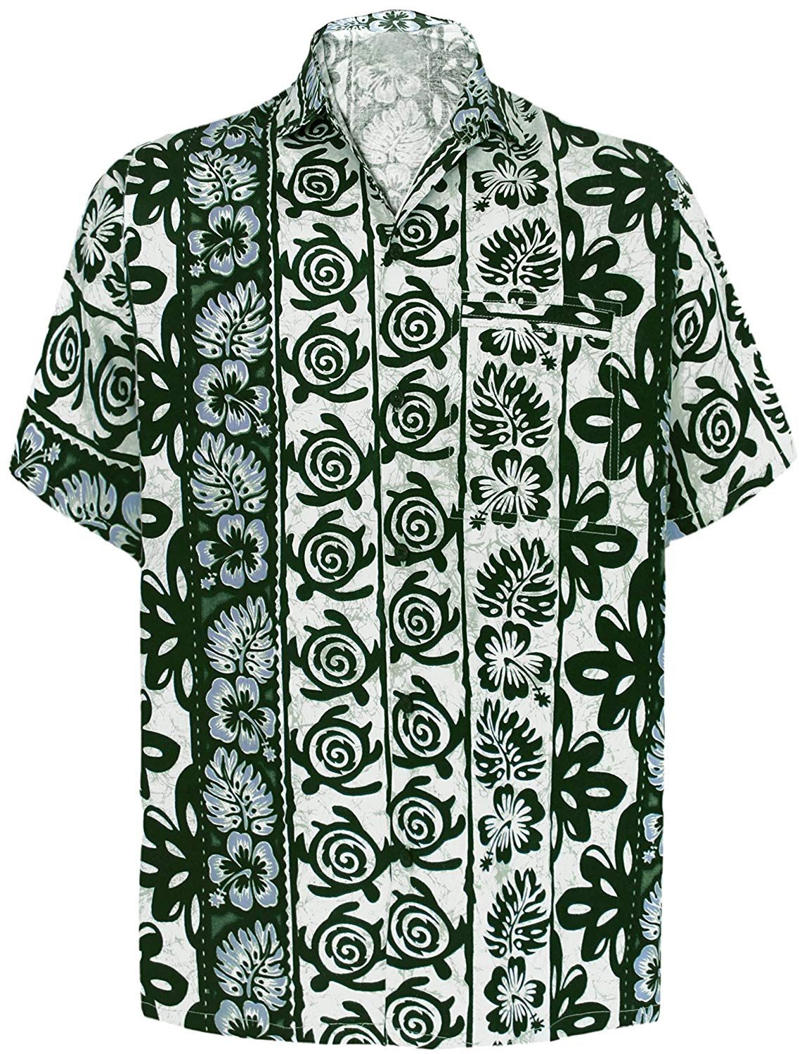 Hibuscus Green Unique Design Hawaii Shirt Ha74189