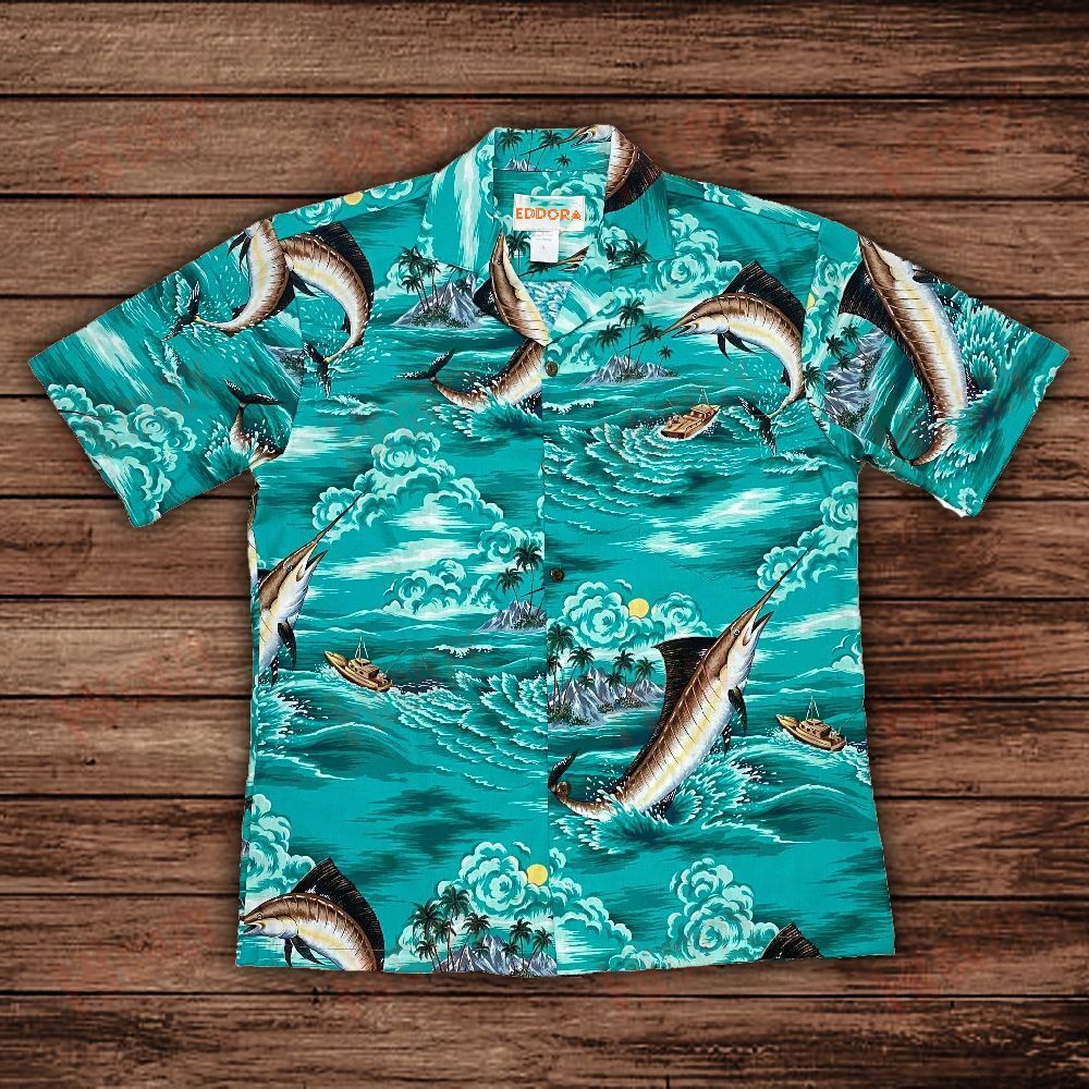 Fishing Blue Marlin Hawaiian Shirts Ha103667