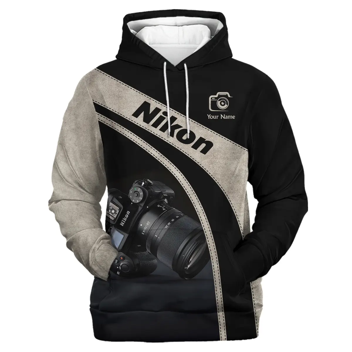 Personalized Gift Custom Name Nikon Camera Photography All Over Prints Blpt91124A1Nk  Hoodie