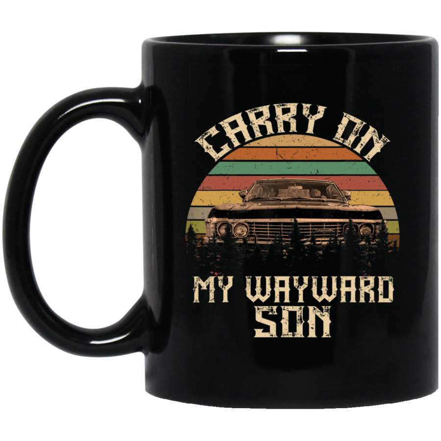 Carry on my wayward son Supernatural Vintage 11 oz Mug