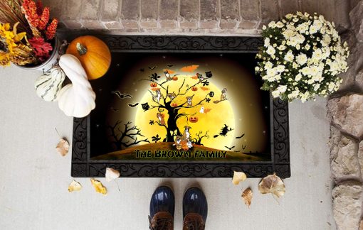 Personalized Doormat,Boxer With Halloween Dm9 Custom Doormat All Over Printed (6228)