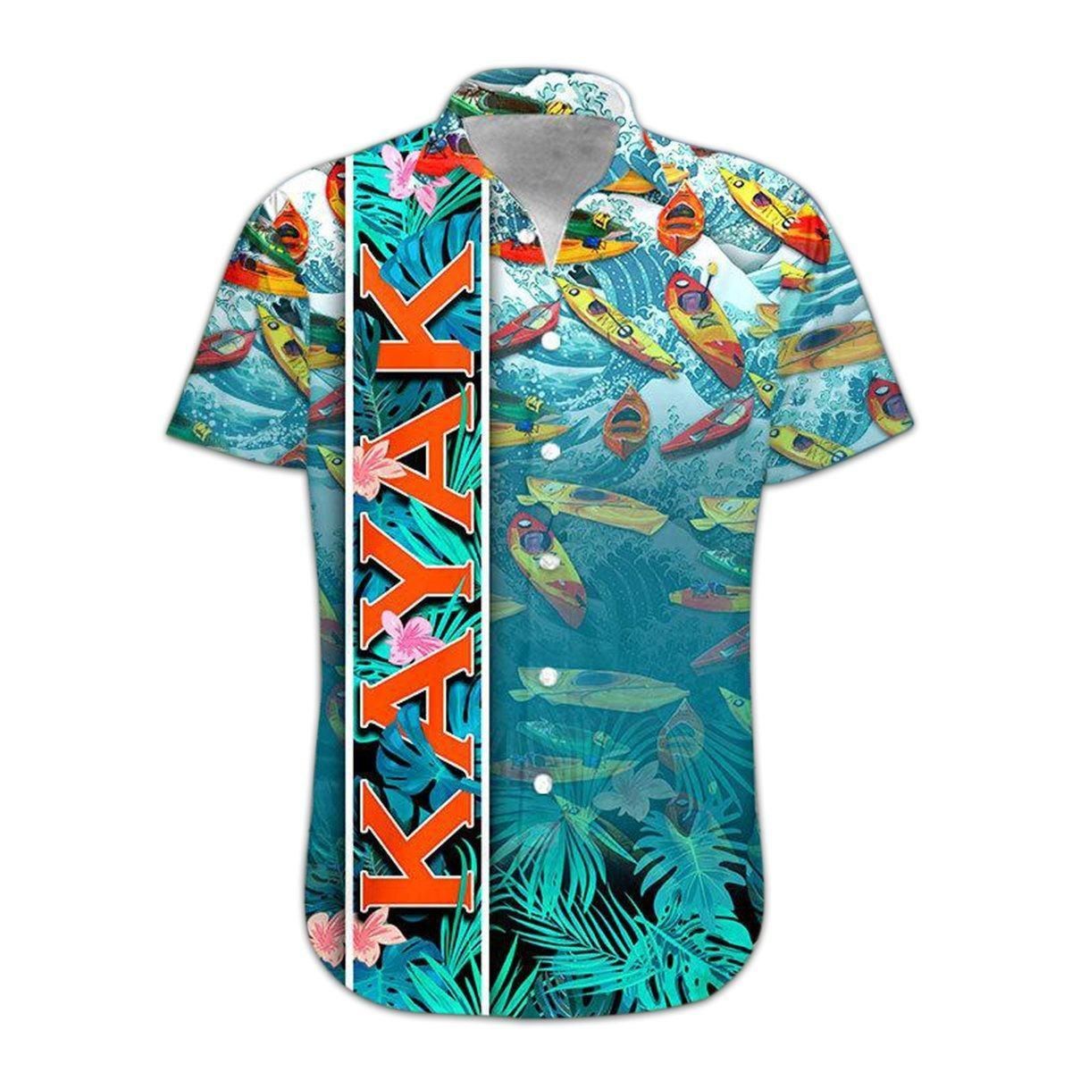 Kayak Aloha Hawaii Shirt Colorful Short Sleeve Summer Beach Casual For Men And Women Ha3044