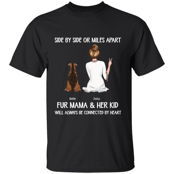 Side By Side Or Miles Apart Personalized Dog T-Shirt Ts-Nn953