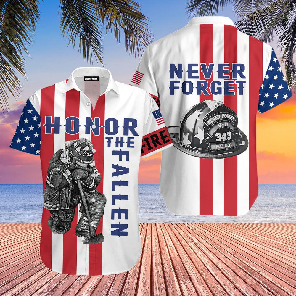 Firefighter Apparels Never Forget Hawaii Shirt For Men Women Ha7265