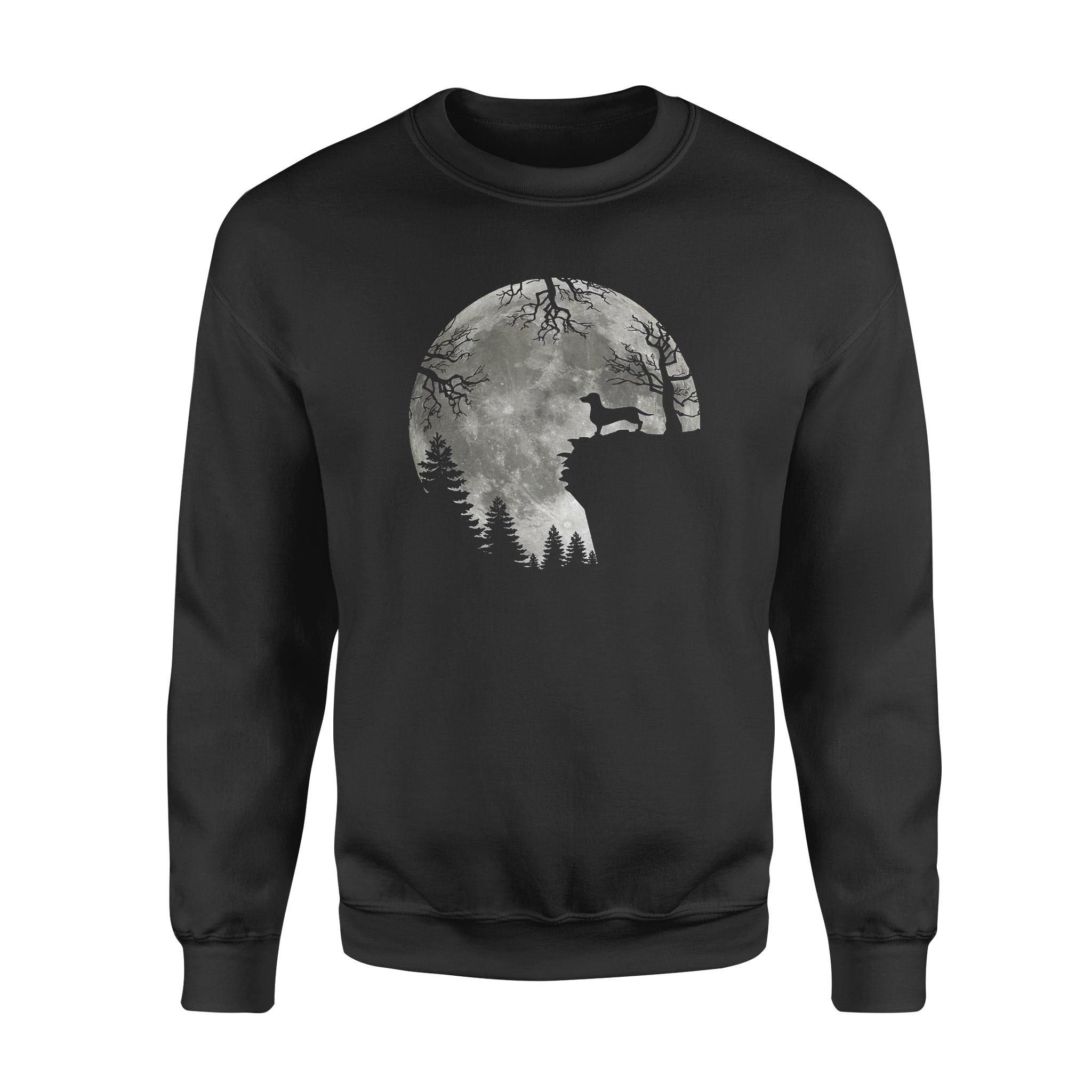 Moon Dachshund Forest – Standard Crew Neck Sweatshirt