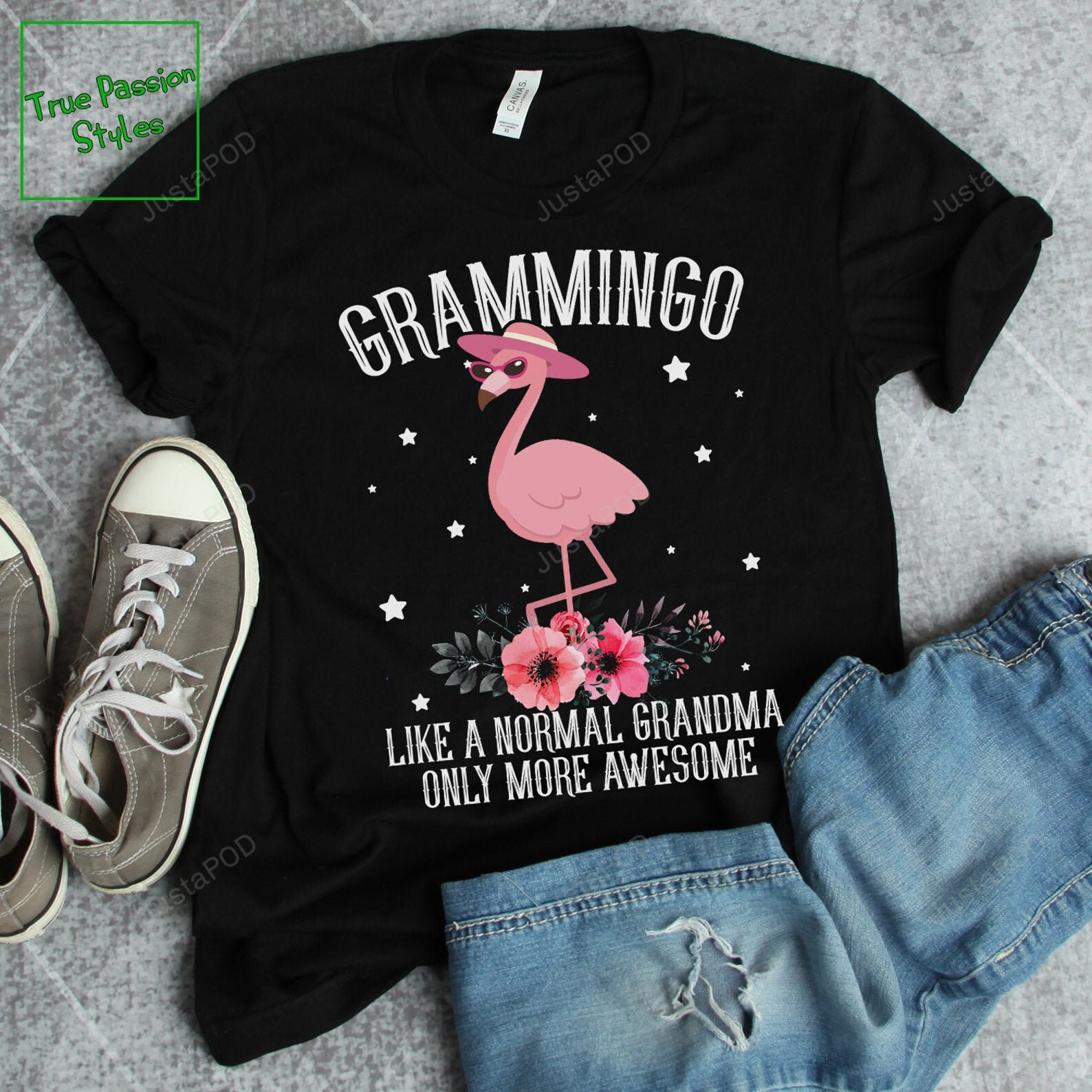 Grammingo T-Shirt, Funny Grandma Shirt, Long Sleeve Tee, Sweater, Grandmother Gifts, Grandparents Day, Birthday Christmas Gift For Grandma