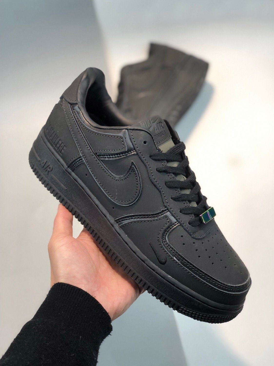 A Ma Maniere x Nike Air Force 1 Low BlackDark Grey-Wolf Grey 5342176