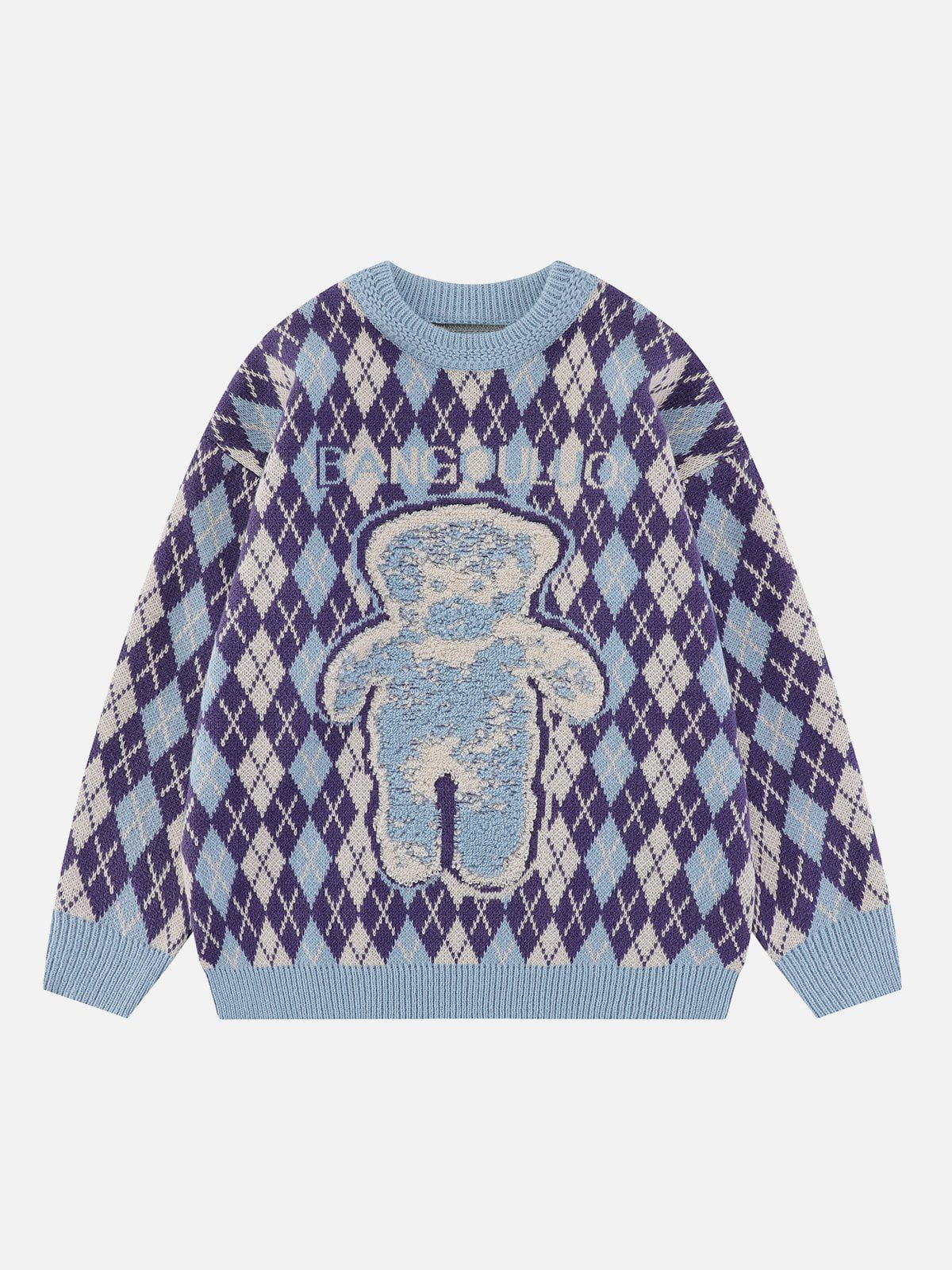 Talishko™ – Flocking Bear Print Sweater