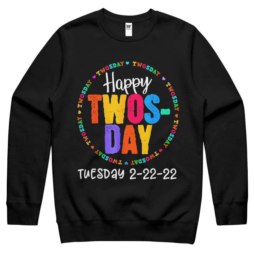 Happy Twos Day Crewneck Sweatshirt