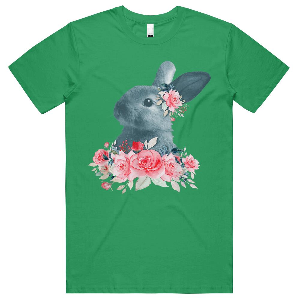 Beautiful Easter Bunny Vintage Floral Easter T Shirts