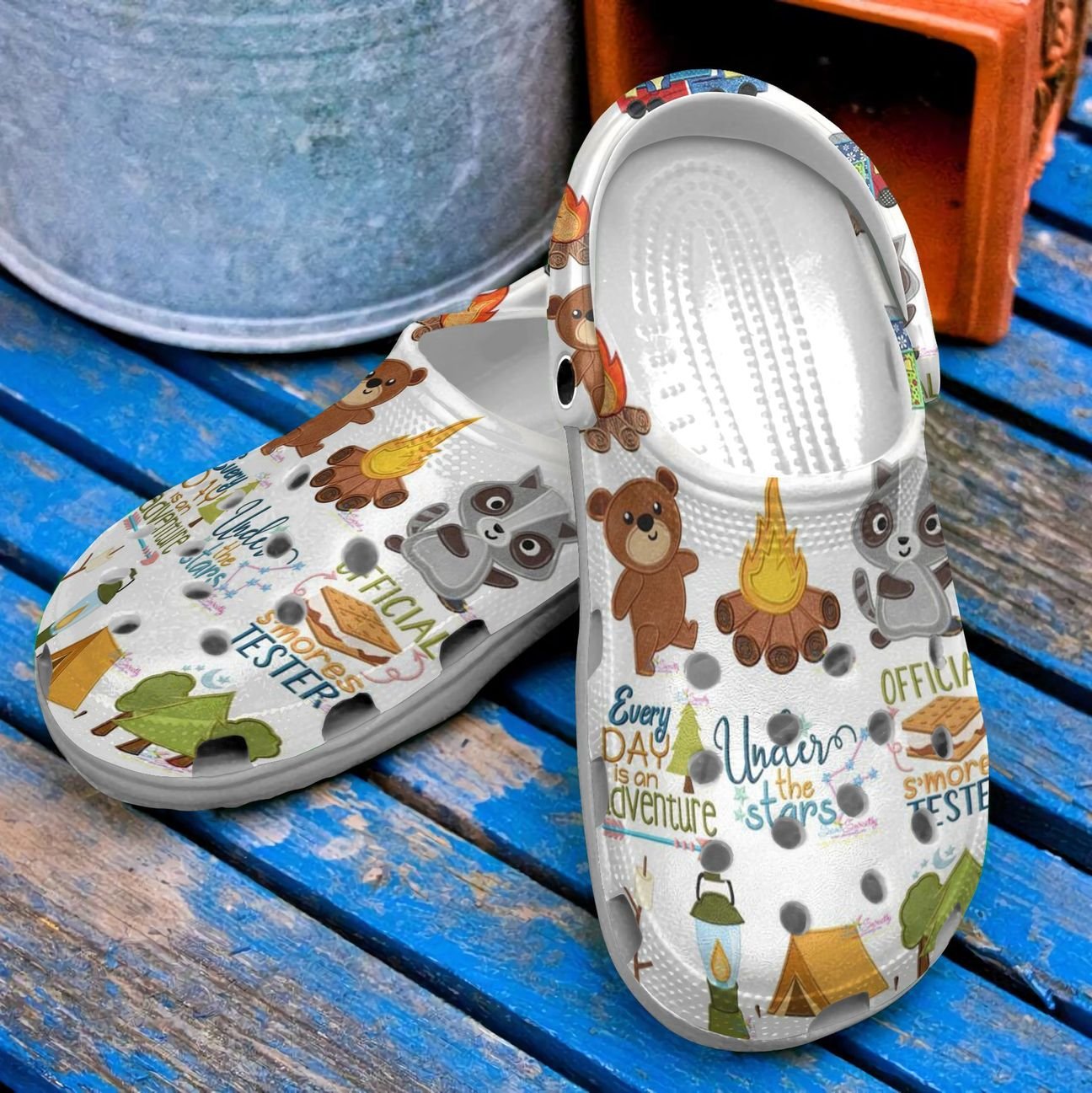 Camping Personalized Clog, Custom Name, Text, Color, Number Fashion Style For Women, Men, Kid, Print 3D Everyday Is An Adventure