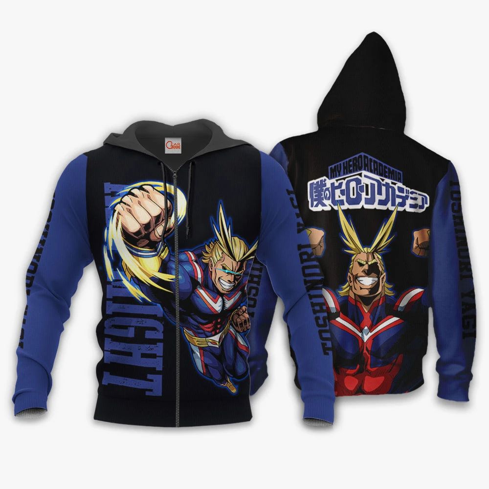 All Might Hoodie Shirt My Hero Academia Custom Jacket Unisex Men Women