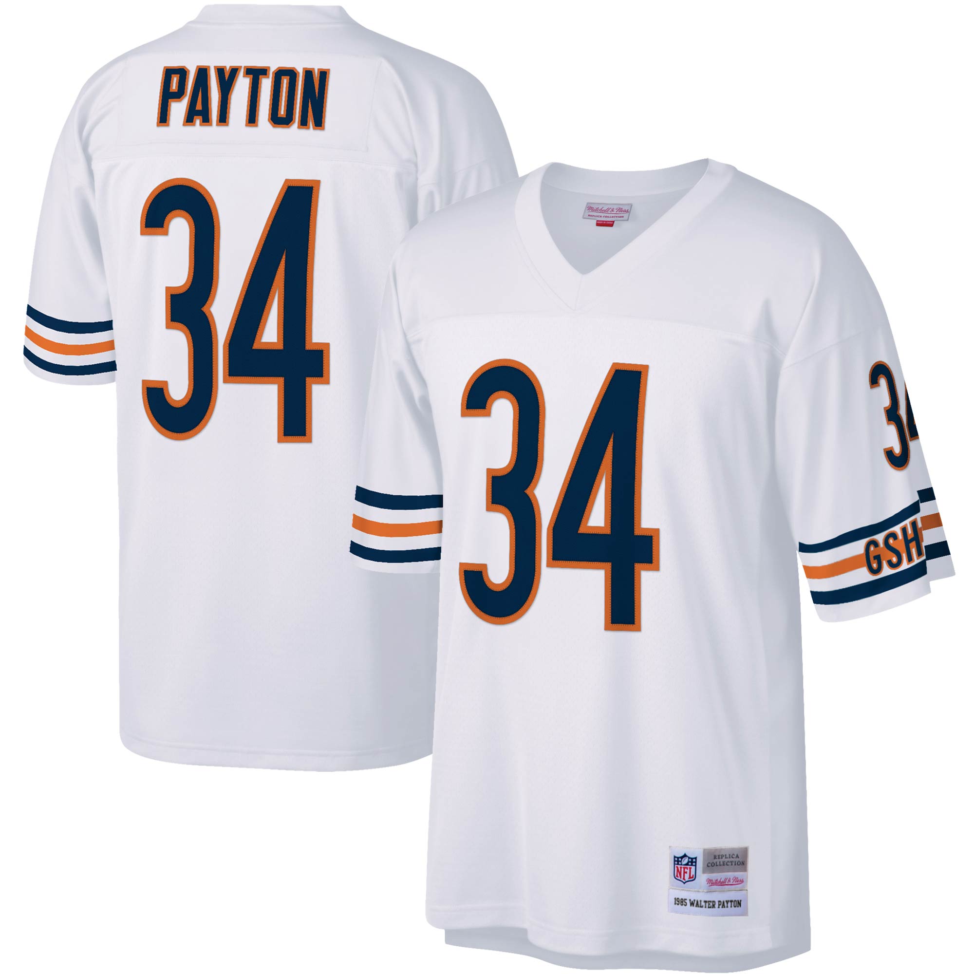 Men’s Chicago Bears Walter Payton Mitchell & Ness White Legacy Jersey