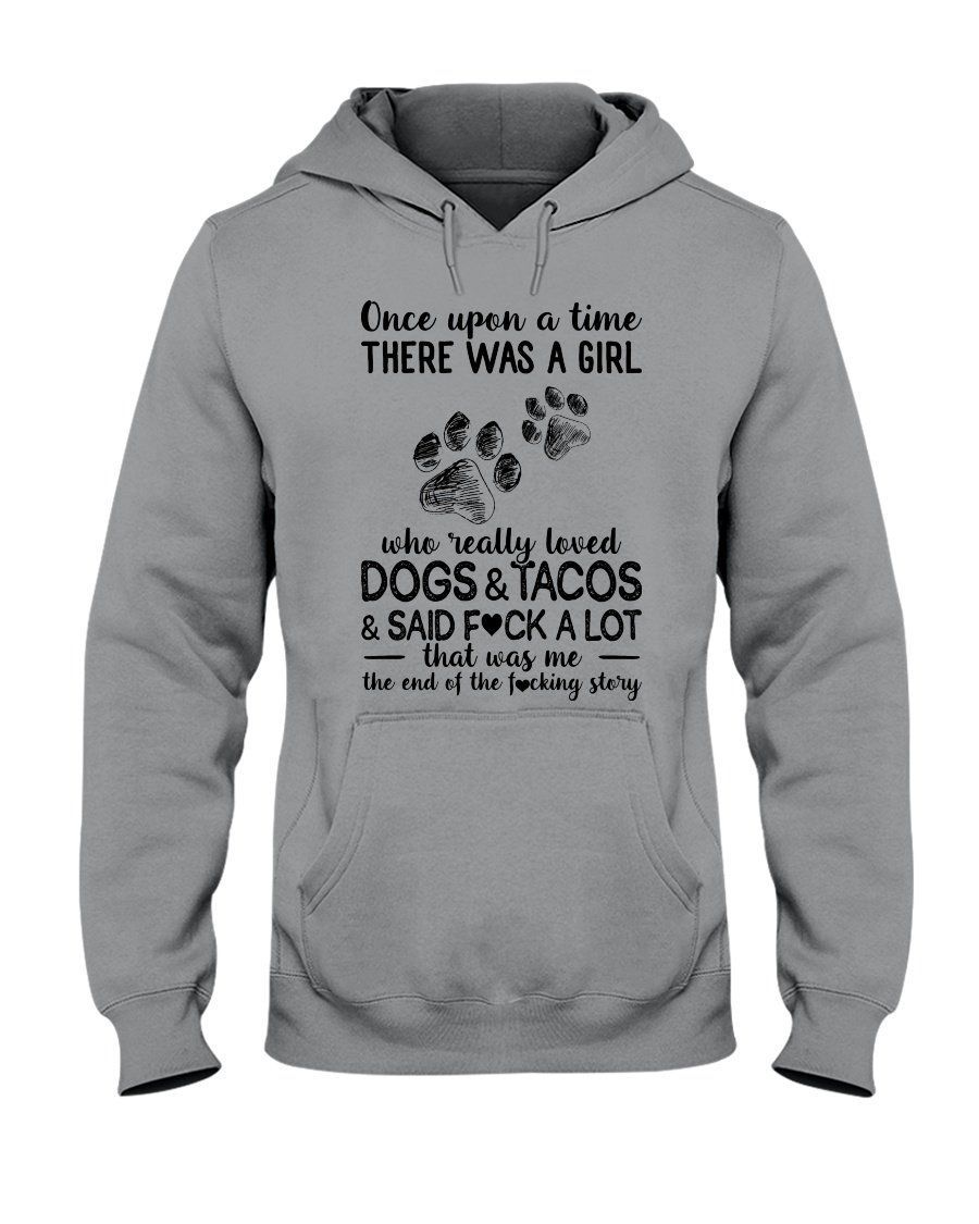 There Was A Girl Who Really Loved Dogs And Tacos Trending Hoodie