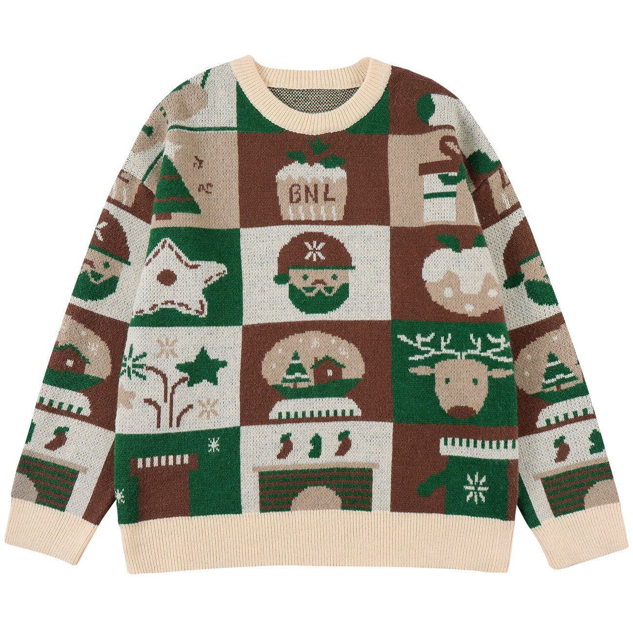 Talishko™ – Christmas-Themed Pattern Knit Sweater