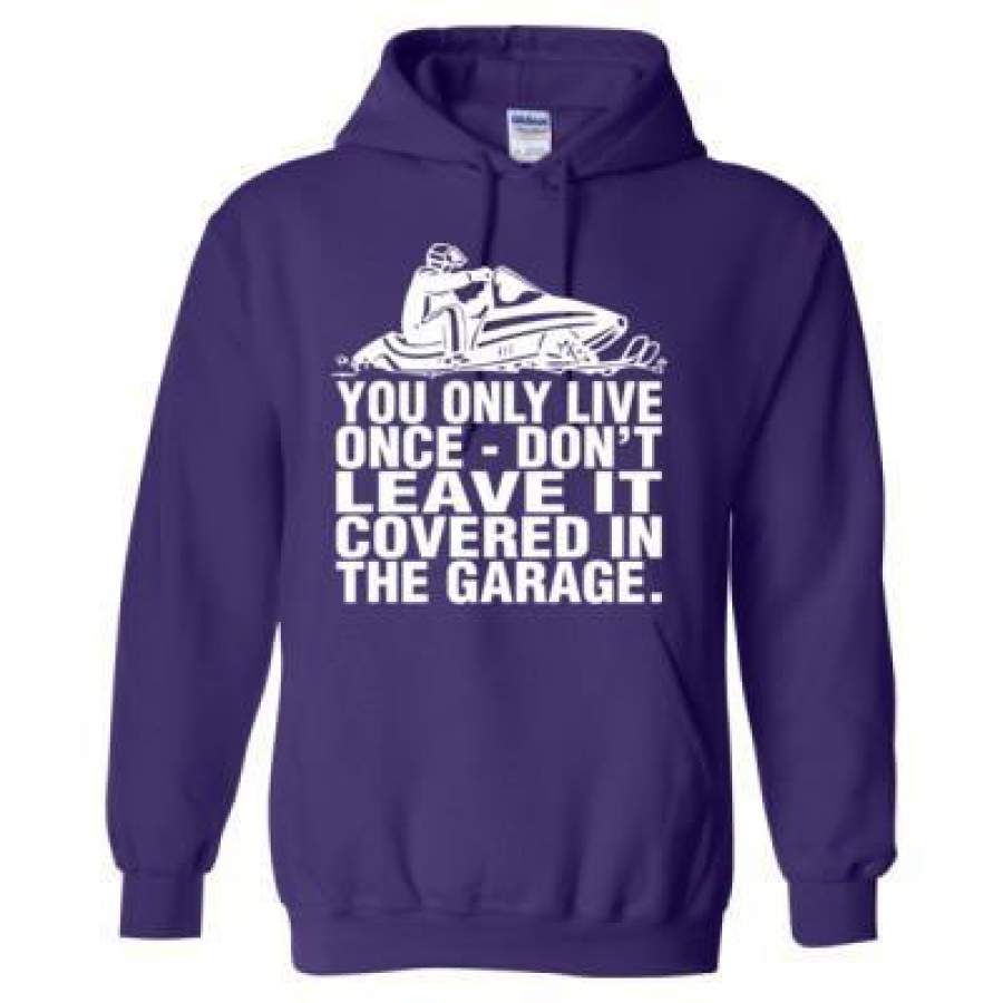 AGR Snowmobile Dont Leave It Covered In The Garage – Heavy Blend™ Hooded Sweatshirt