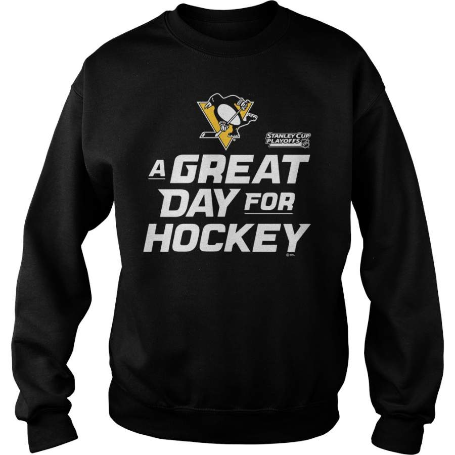 Pittsburgh Penguins Team a great day for playoff hockey Personalized Sweatshirt