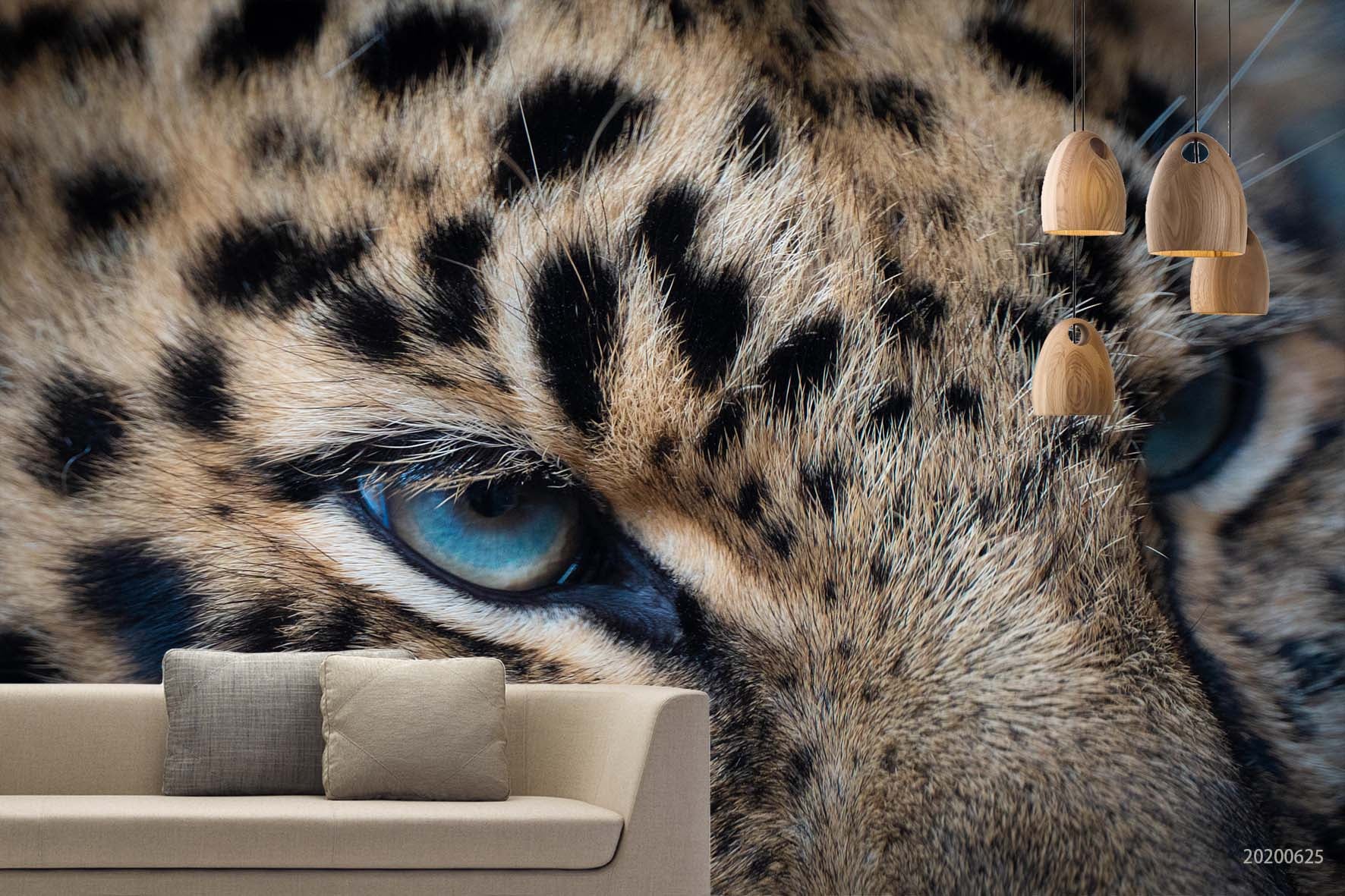 3D Leopard Head Eyes Wall Mural Wallpaper A219 Lqh