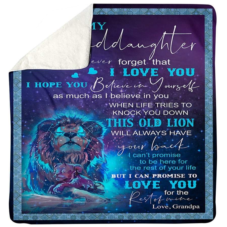 To My Granddaughter I Hope You Believe In Yourself Gifts From Grandma Sherpa Blanket