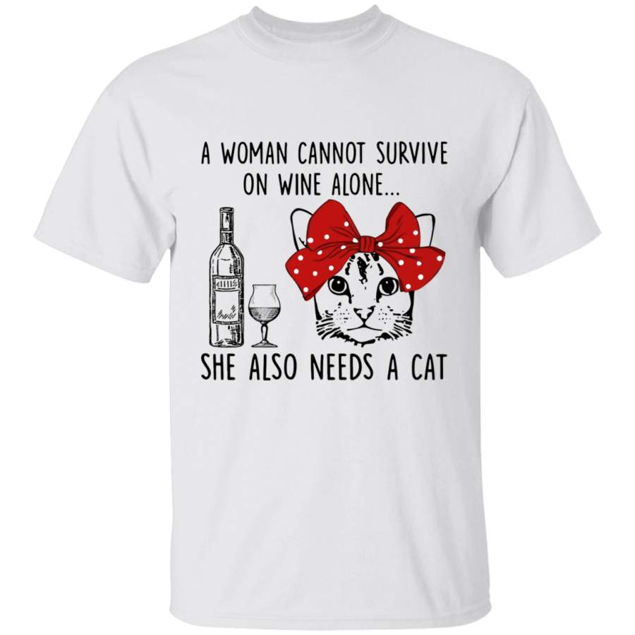 A Woman Cannot Survive T Shirt, Funny T Shirt, Animal Funny, T Shirt For Men, T Shirt For Women