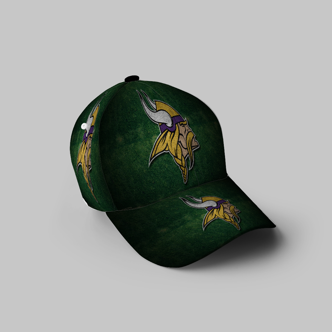 Minnesota Vikings Emblem Grass 3D Printing Baseball Cap Classic Hat