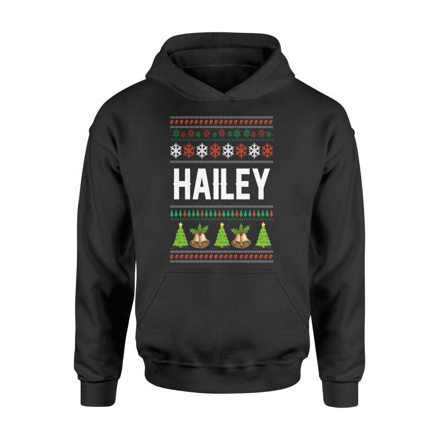 Hailey Christmas Family Ugly Christmas Sweater 2023 Shirt Sweatshirt – Standard Hoodie