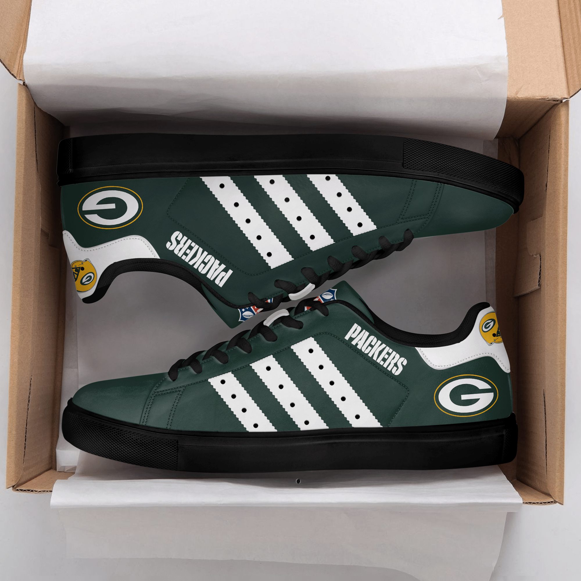 Green Bay Packers Low Top Shoes Xl8