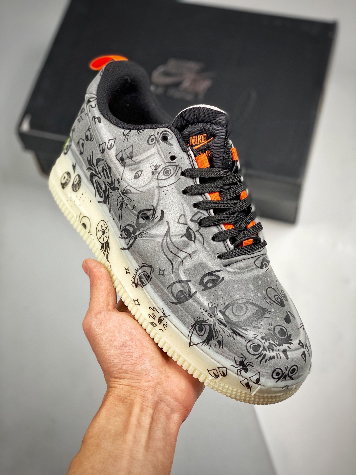 Nike Air Force 1 Experimental Halloween BlackStarfishWhite 5340631