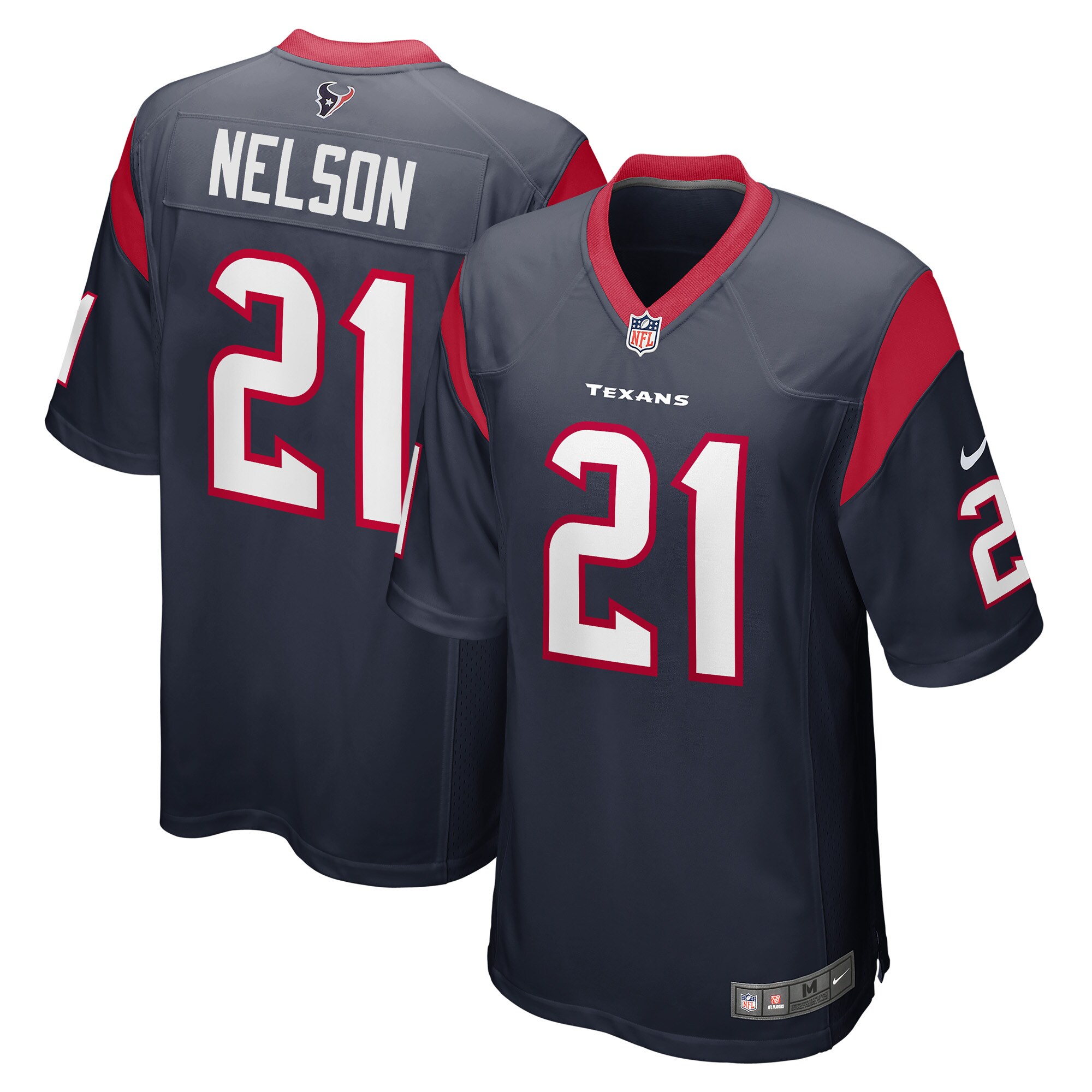 Men’s Houston Texans Steven Nelson Navy Game Player Jersey