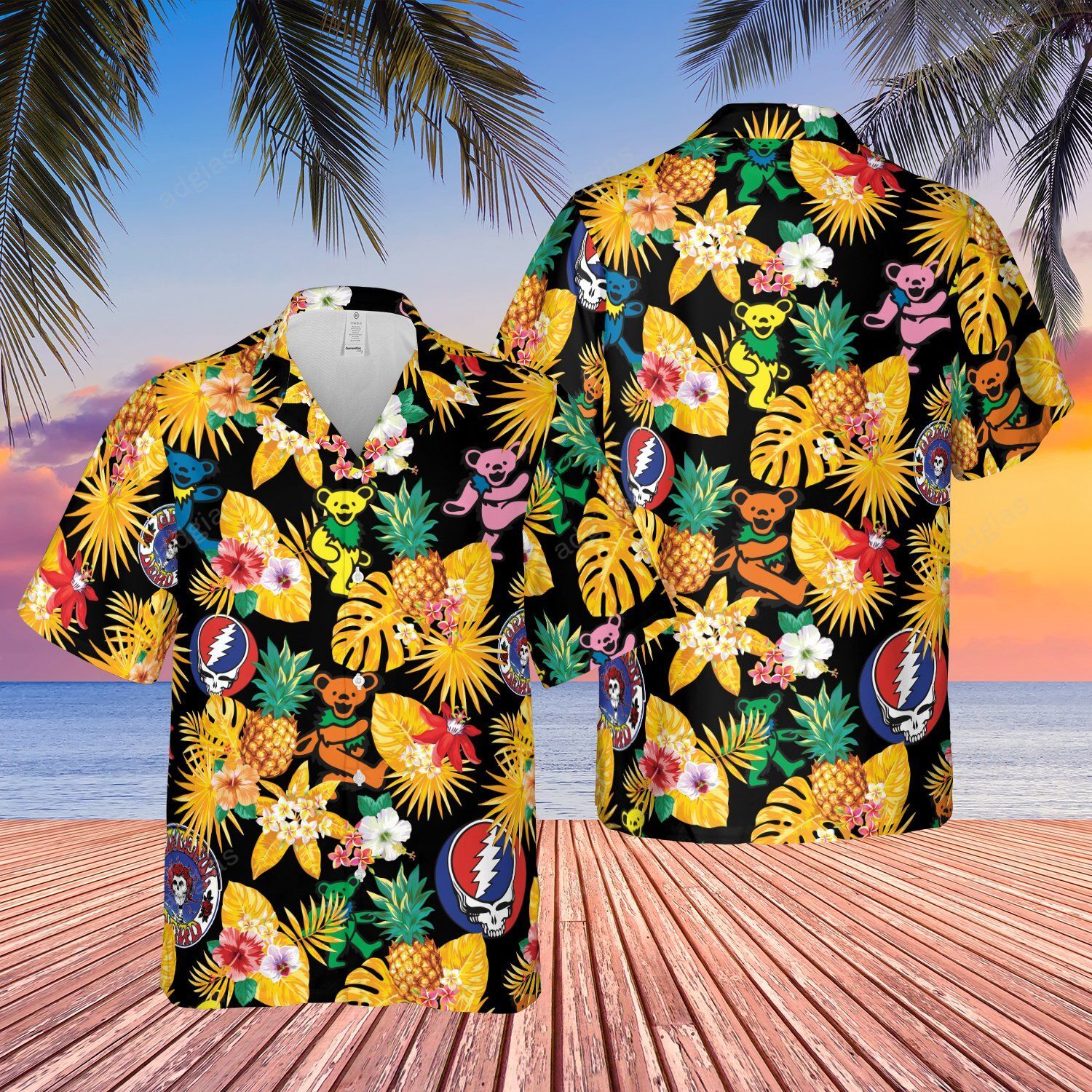 Gfd Tropical Summer Beach Music Band Hawaii Shirt Ha103944