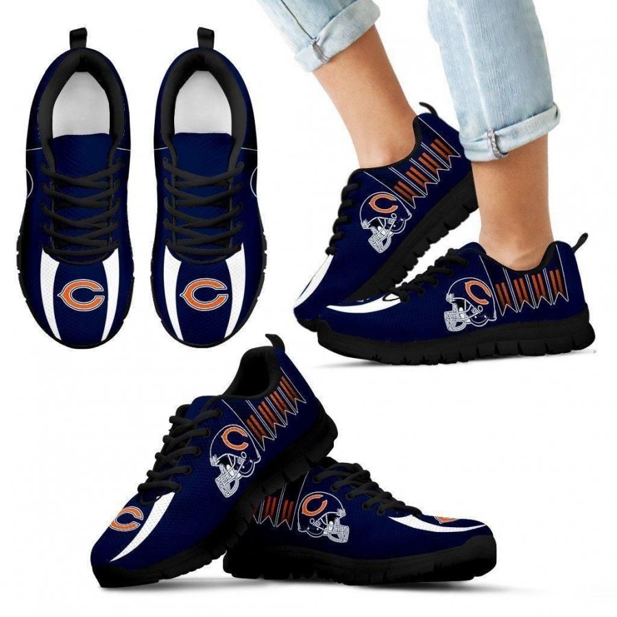 Vintage Four Flags With Streaks Chicago Bears�Sneakers