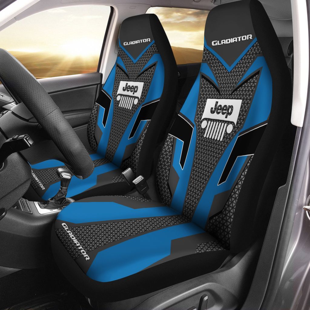 Jeep Gladiator Ttt-Ht Car Seat Cover (Set Of 2) Ver2 (Blue)