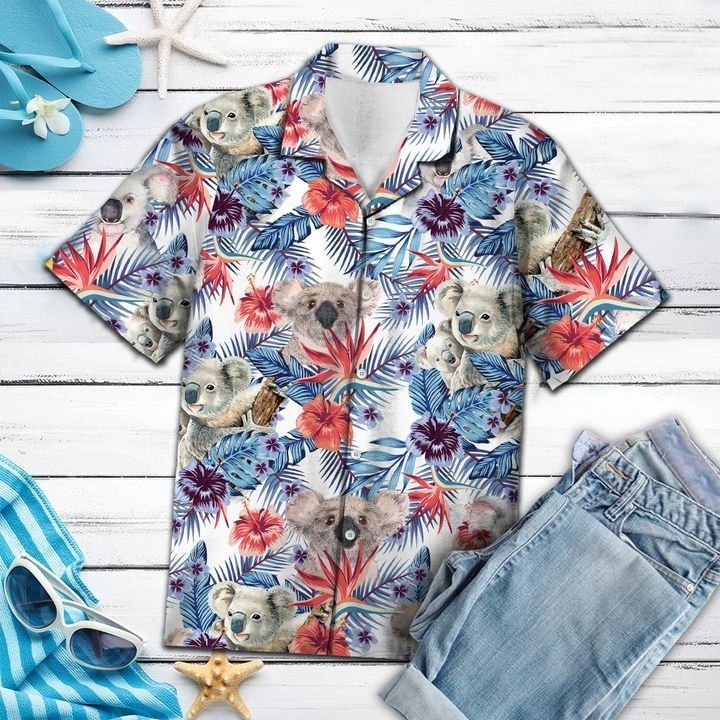 Koala Tropical Hawaiian Shirt Ha43768