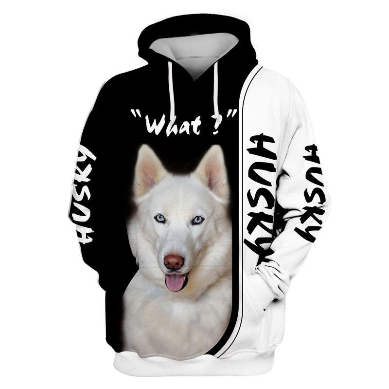 Gifts For Friends 3D Print Husky  Adult Unisex