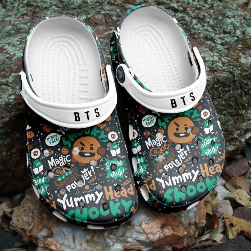 BTS Jungkook Pattern Crocs Comfortable Crocband Shoes Clogs For Men Women