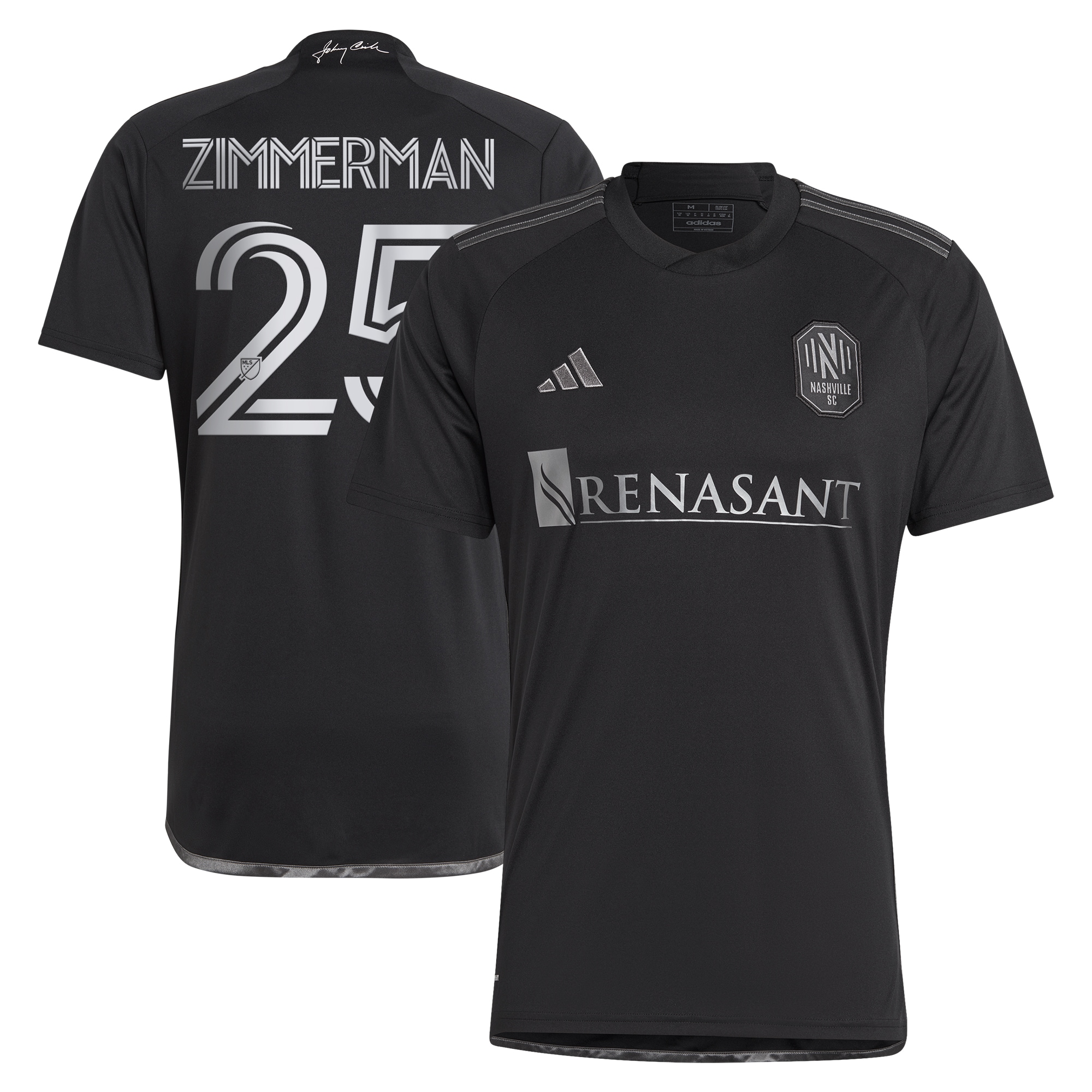 Walker Zimmerman Nashville SC 2023 Man In Black Kit Replica Player Jersey – Black