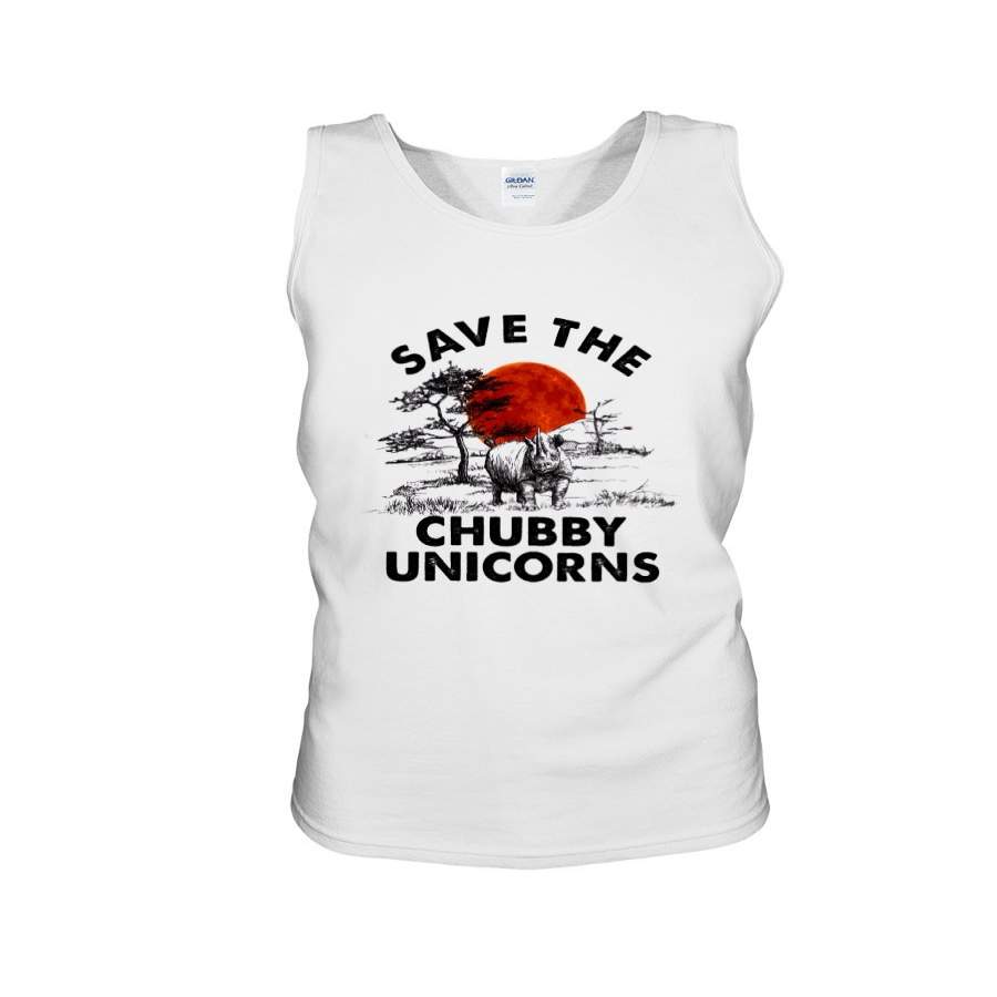 Save The Chubby Unicorns For Animal Lovers Unisex Tank Top