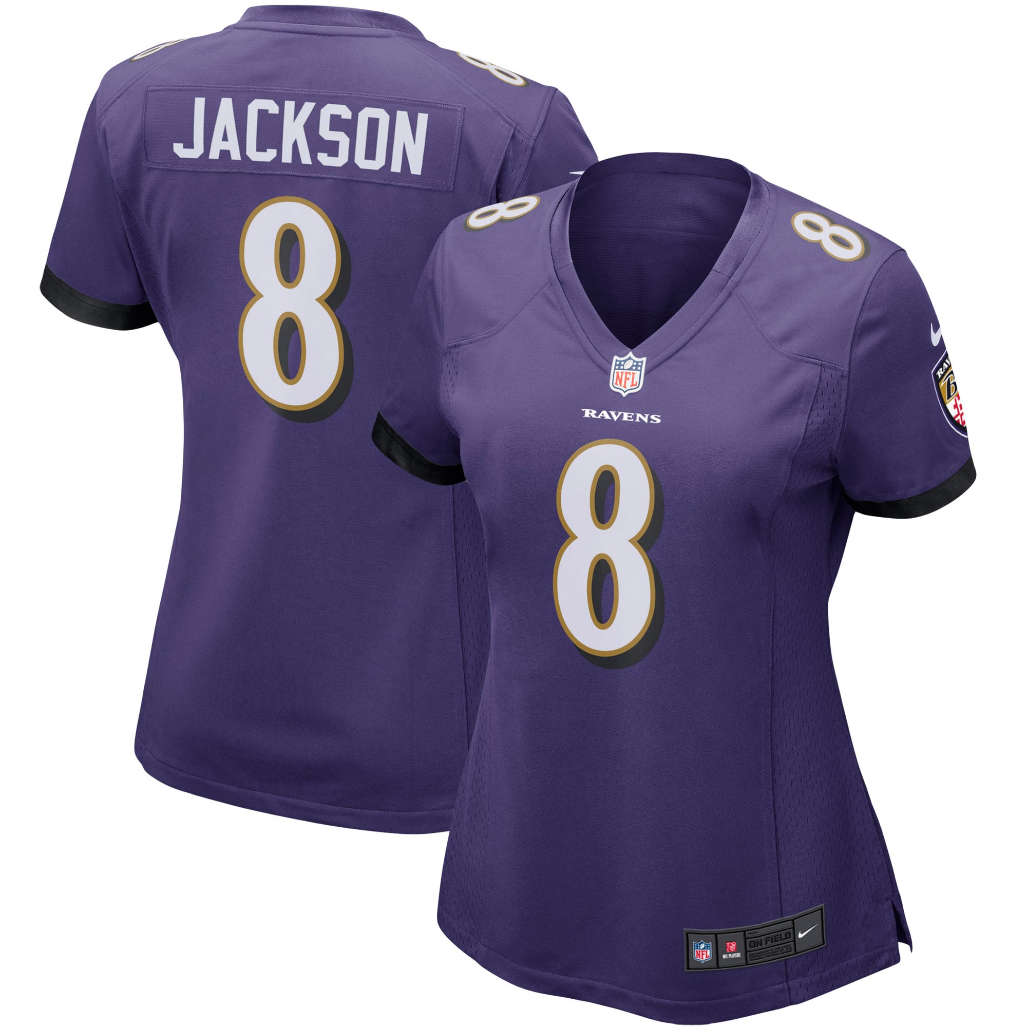 Women’s Baltimore Ravens Lamar Jackson Purple Game Player Jersey