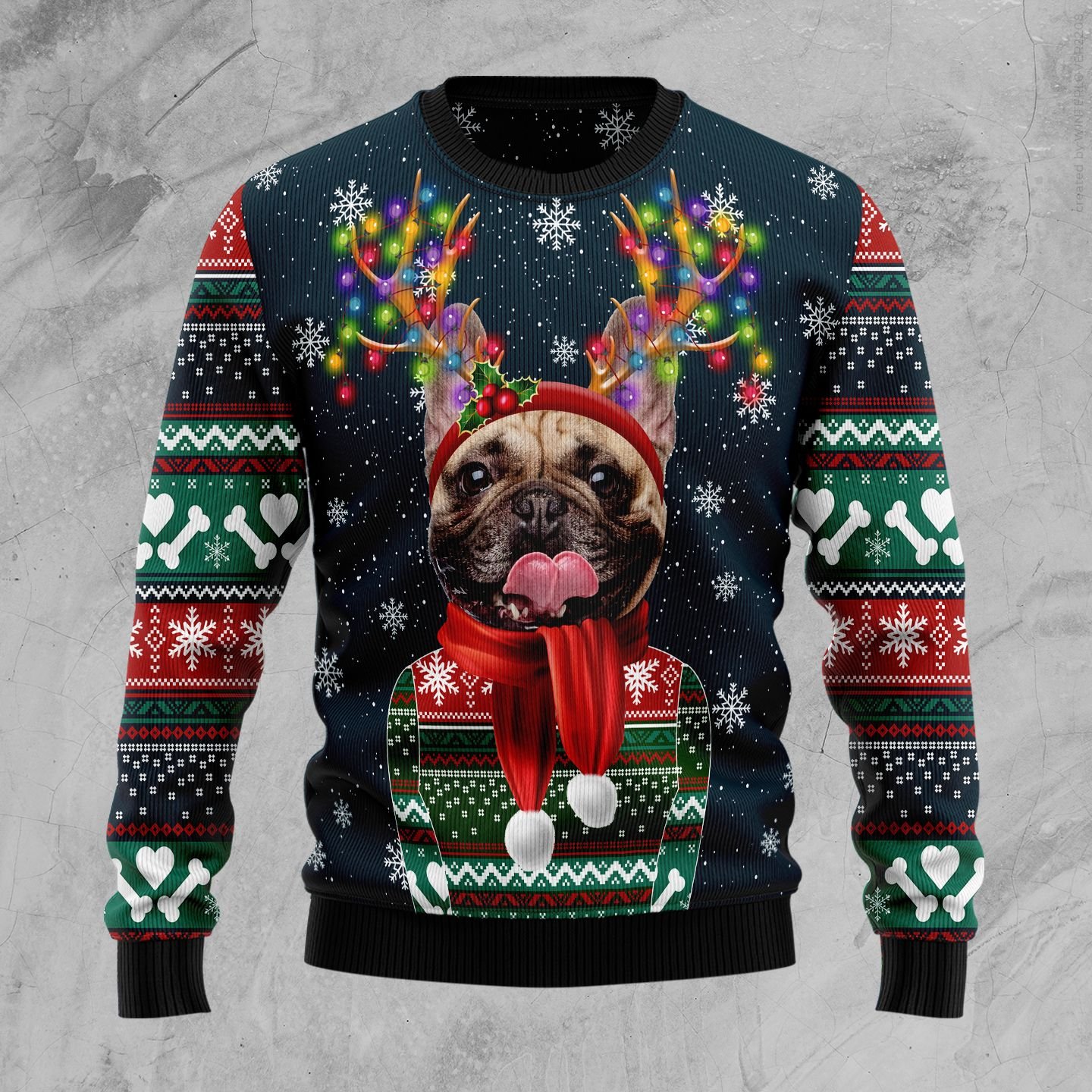 Cool French Bulldog TG51027 Ugly Christmas Sweater Thanksgiving Day 2022 Gift