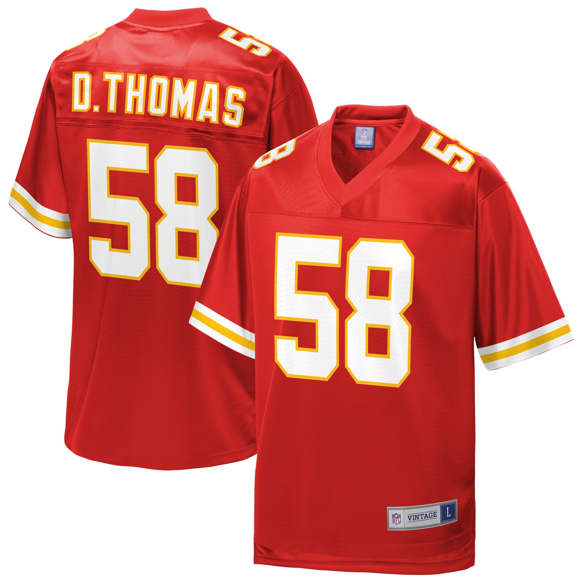 Men’s Kansas City Chiefs Derrick Thomas NFL Pro Line Red Retired Player Jersey