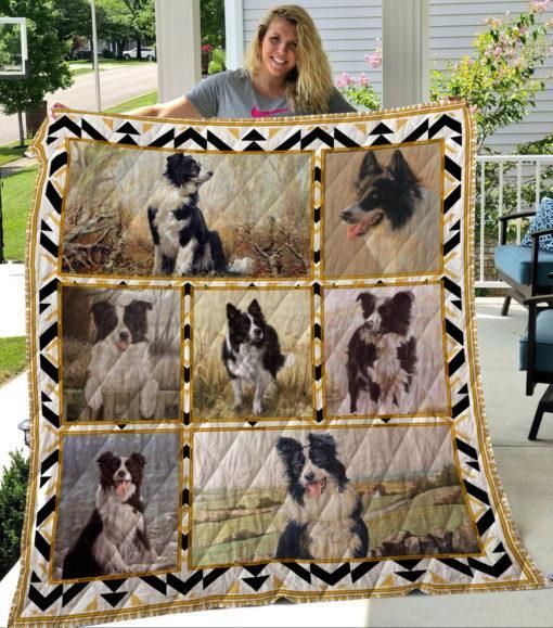 Border Collie Phdog7001 3D Quilt Blanket HGM34