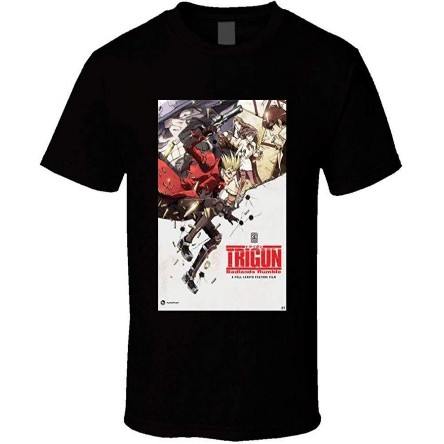 Trigun Anime TV Show Poster Cool Fan T Shirt