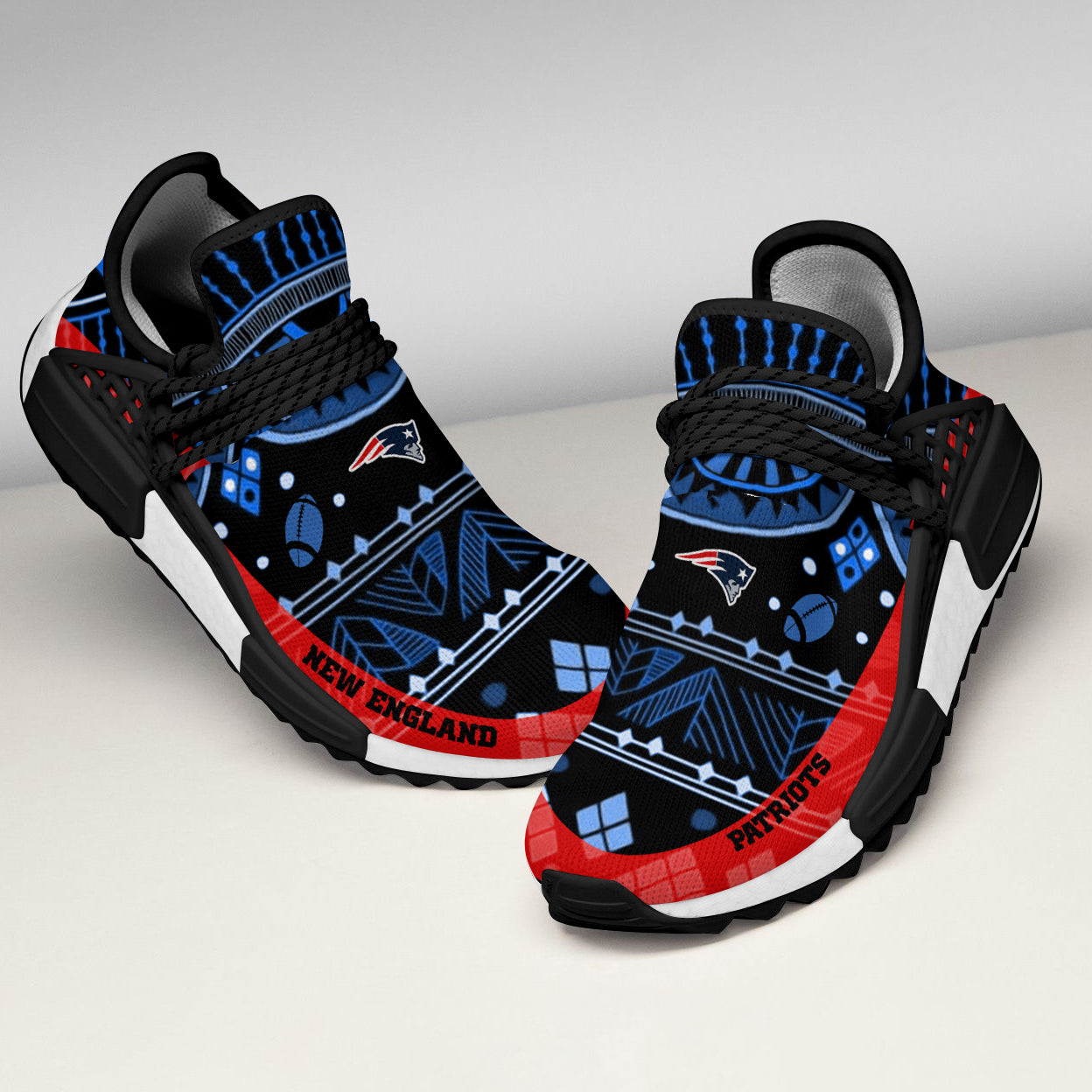 Amazing Pattern Human Race New England Patriots Shoes For Fans