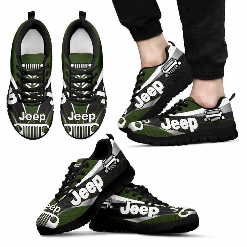 3D Printed Jeep NTA Sneakers For Men & Women Ver 1 (Moss Green)