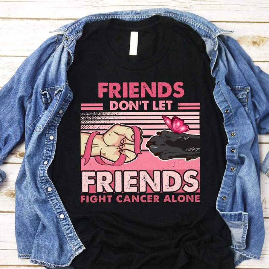 Don‘t Fight Cancer Alone Dogs Breast Cancer Shirt