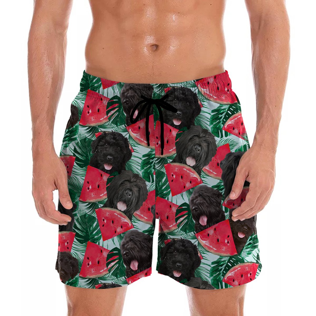 Black Russian Terrier Hawaii Shorts Ha107176