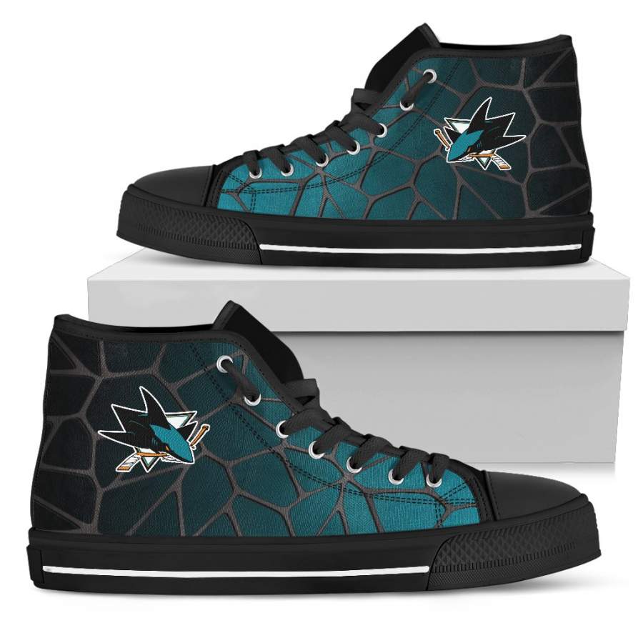 Colors Air Cushion San Jose Sharks Gradient High Top Shoes